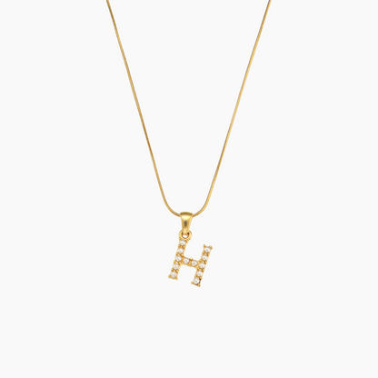 Elena Pearl Initial Pendant Necklace