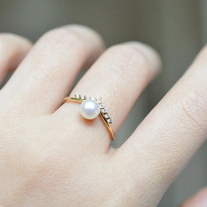 Anillos de perlas de moda, joyería de plata 925 con piedras preciosas de circón, accesorios, anillo de dedo para mujer, regalo de compromiso de boda, venta al por mayor