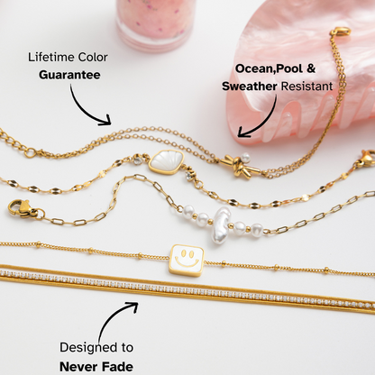 Elena Baroque Pearl Link Bracelet