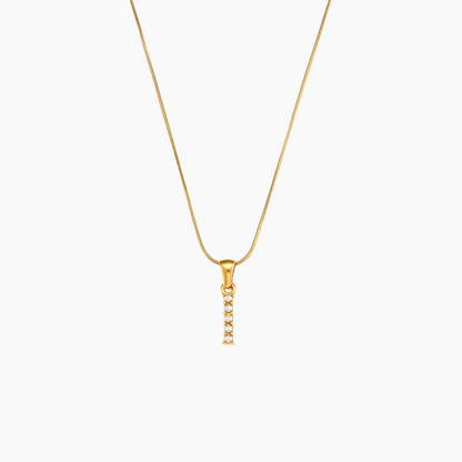 Elena Pearl Initial Pendant Necklace