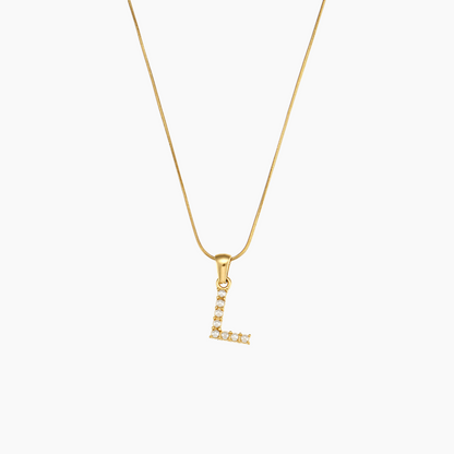 Elena Pearl Initial Pendant Necklace
