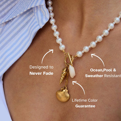 Elena Pearl Tide Treasure Necklace