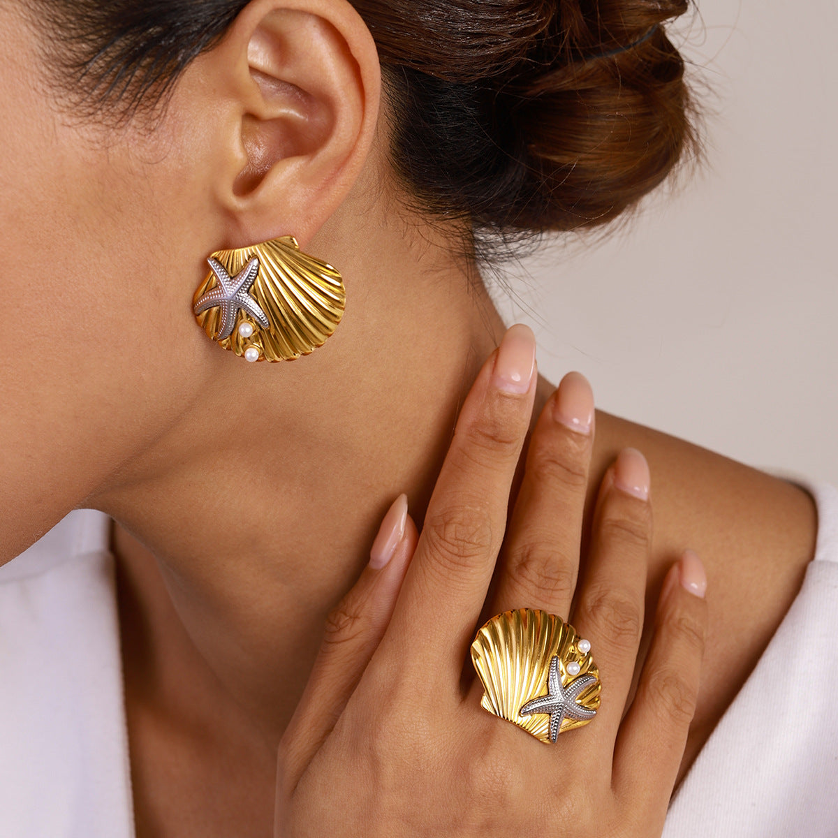 Elena Ocean Treasure Shell Ring