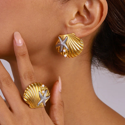 Elena Ocean Treasure Shell Ring