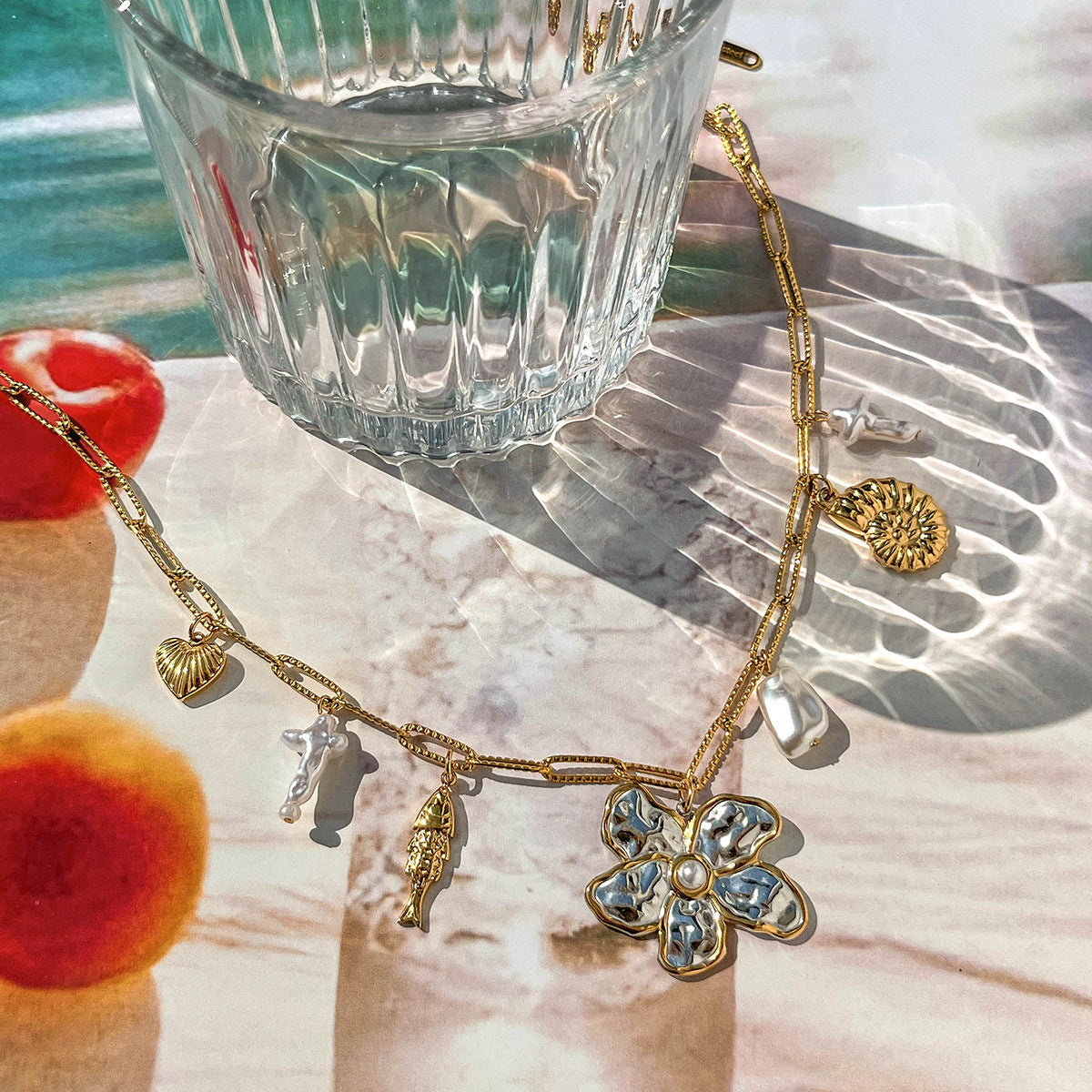 Elena Ocean Relic Charm Necklace