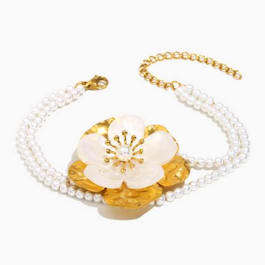 Elena Petal Whisper Pearl Bracelet