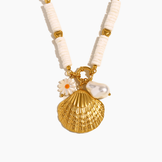 Elena Golden Tide Shell Necklace