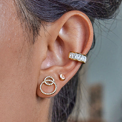 Elena Celeste Pearl Orbit Earrings
