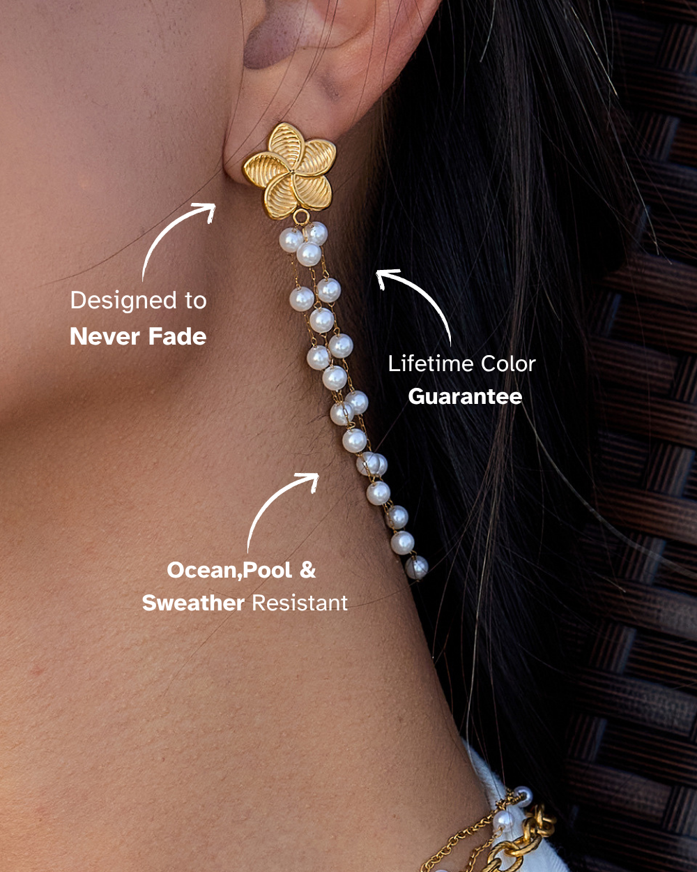 Elena Pearl Cascade Bloom Earrings