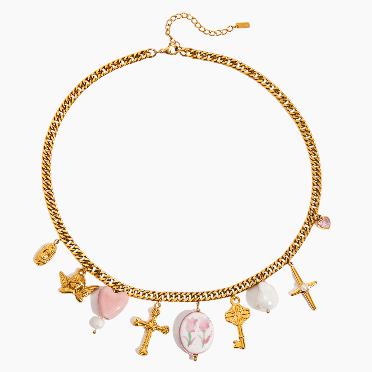 Elena Rosary Dream Charm Necklace