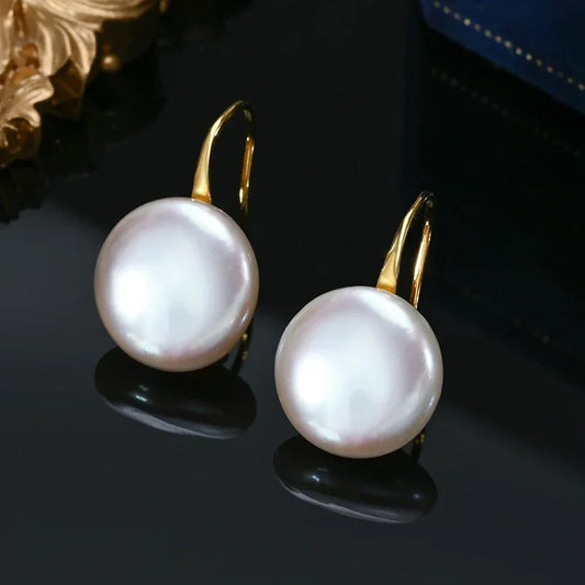 Elena Baroque Pearl Earrings 925 Silver