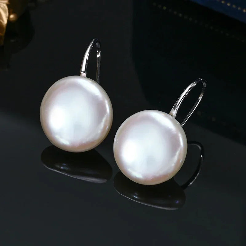 Elena Baroque Pearl Earrings 925 Silver