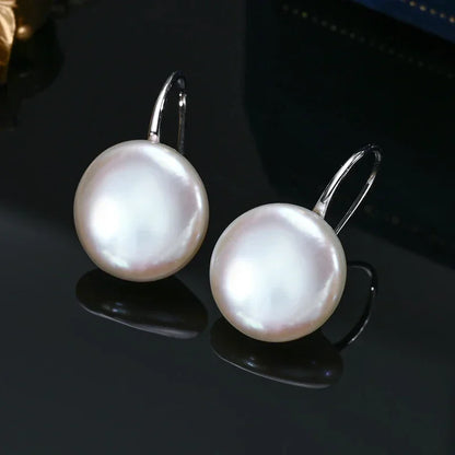 Elena Baroque Pearl Earrings 925 Silver