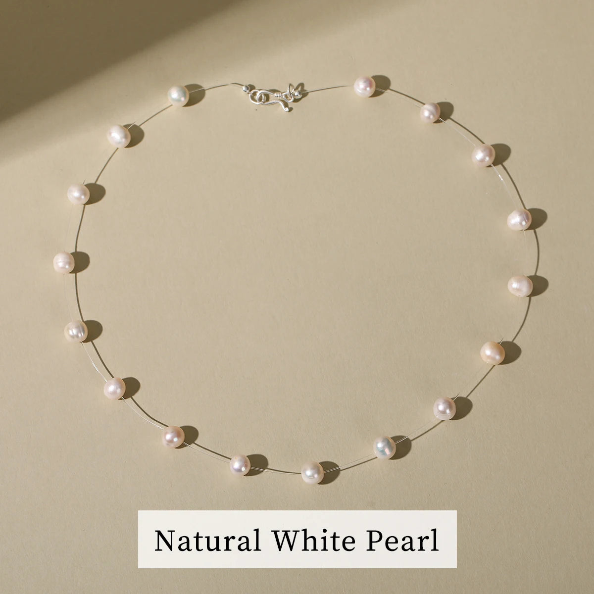 Elena French Style Pearl Choker Necklace