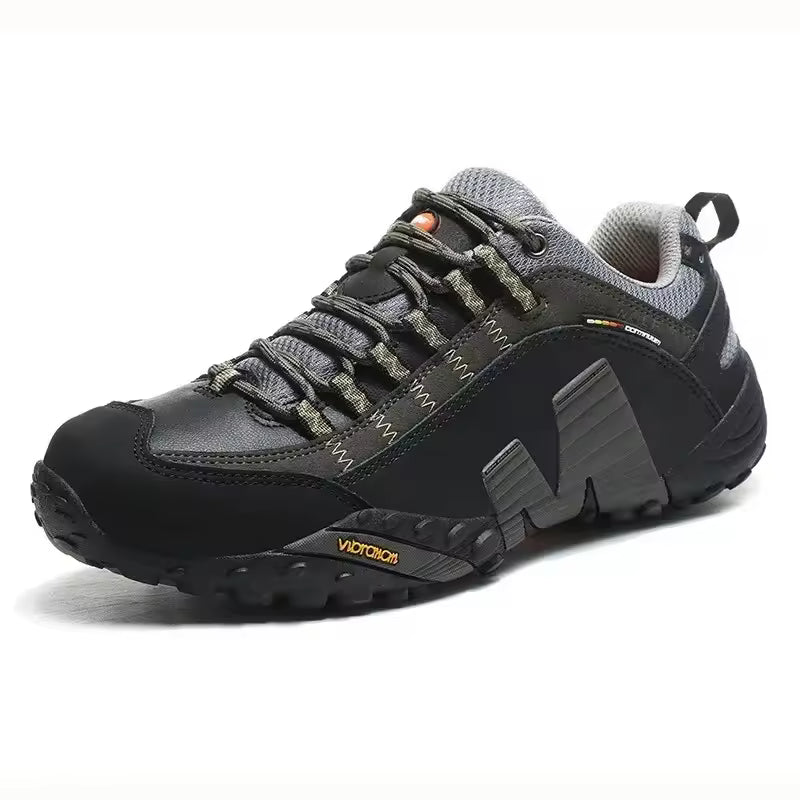 Zapatos de Trekking para hombre y mujer, botas de montaña impermeables, de cuero genuino, para exteriores, Unisex, Primavera, 2025