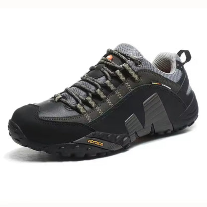 Zapatos de Trekking para hombre y mujer, botas de montaña impermeables, de cuero genuino, para exteriores, Unisex, Primavera, 2025
