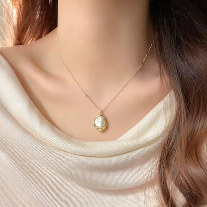 Elena Baroque Irregular Pearl Necklace Jewelry