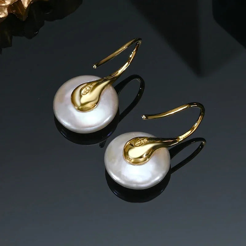 Elena Baroque Pearl Earrings 925 Silver