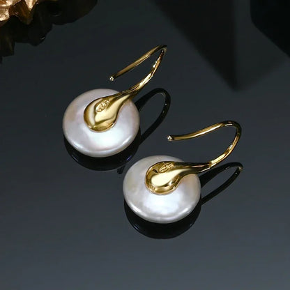 Elena Baroque Pearl Earrings 925 Silver