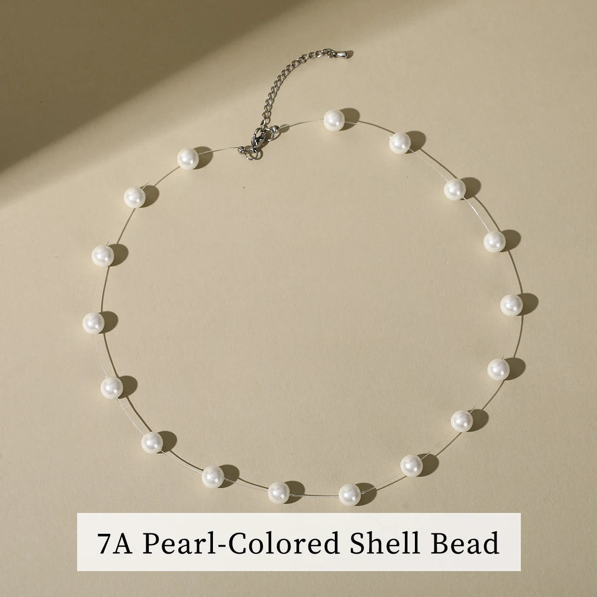 Elena French Style Pearl Choker Necklace