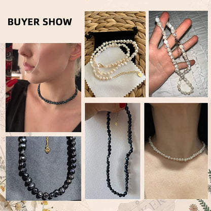 Elena Baroque Pearl Choker Necklace