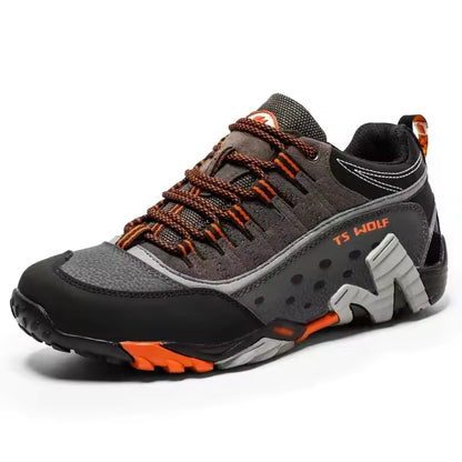 Zapatos de Trekking para hombre y mujer, botas de montaña impermeables, de cuero genuino, para exteriores, Unisex, Primavera, 2025
