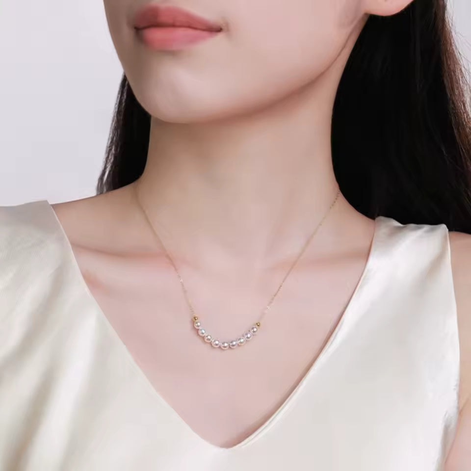 Elena Pearl Necklace - Natural Freshwater Pearls