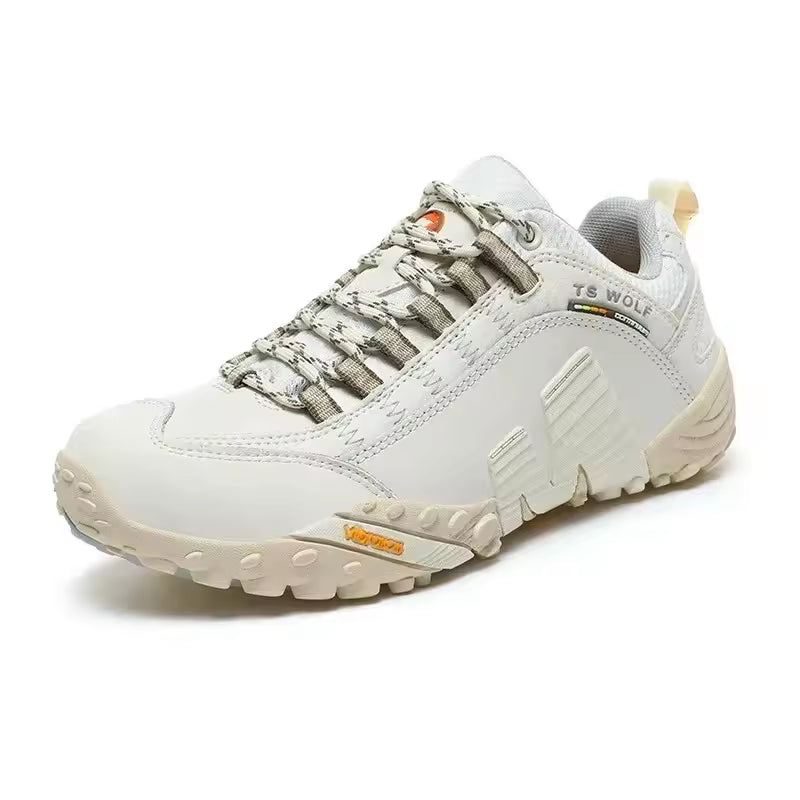 Zapatos de Trekking para hombre y mujer, botas de montaña impermeables, de cuero genuino, para exteriores, Unisex, Primavera, 2025