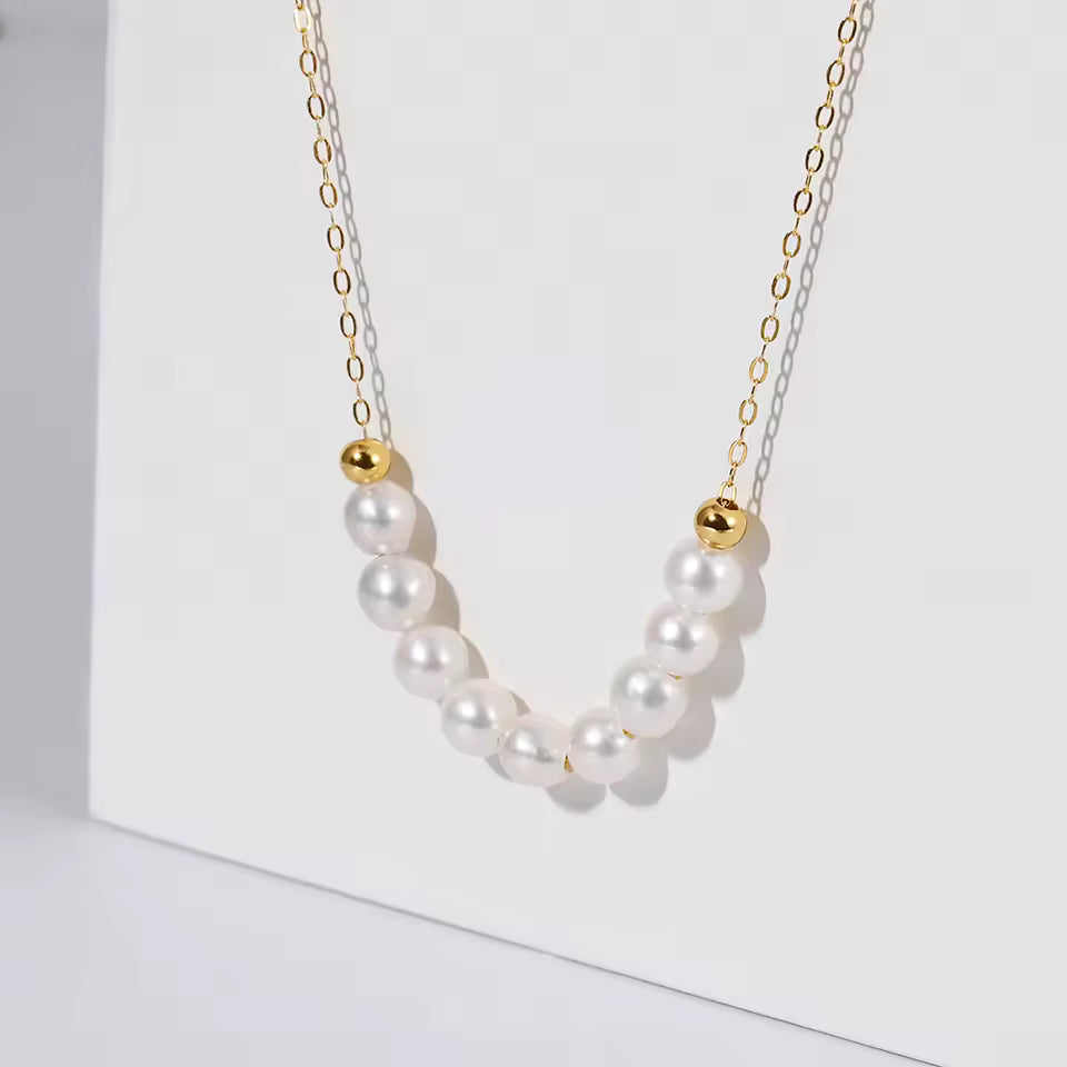Elena Pearl Necklace - Natural Freshwater Pearls