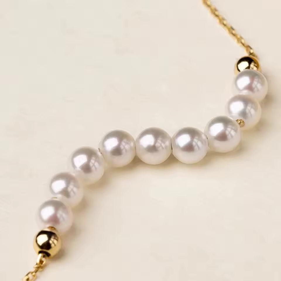 Elena Pearl Necklace - Natural Freshwater Pearls
