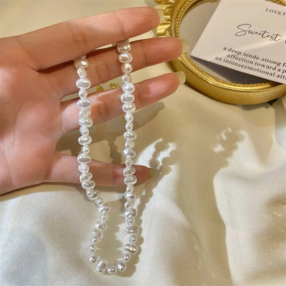 Elena Baroque Pearl Choker Necklace