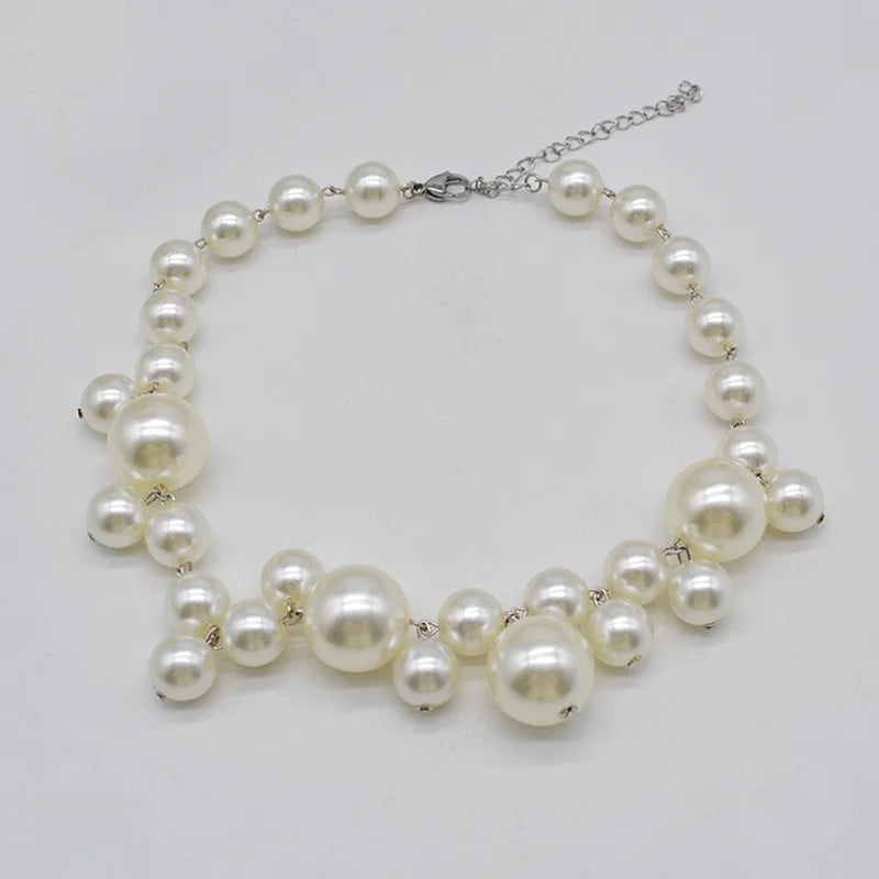 Elena Pearl Cluster Necklace