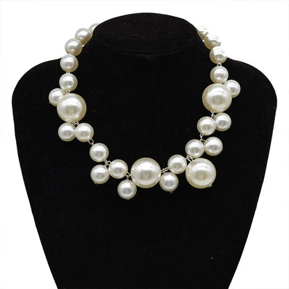 Elena Pearl Cluster Necklace