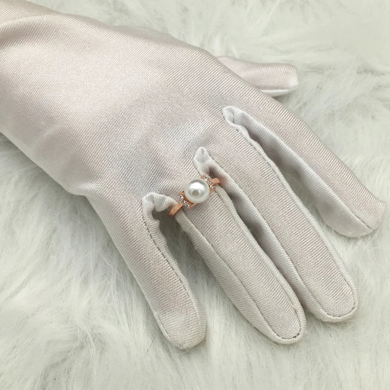 Anillos de moda, joyería de plata 925 con perla, piedras preciosas de circón, anillo abierto para dedo, accesorios para mujer, compromiso de boda, venta al por mayor
