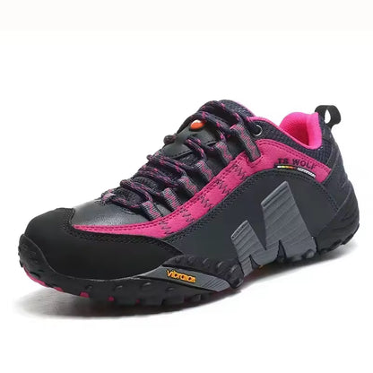 Zapatos de Trekking para hombre y mujer, botas de montaña impermeables, de cuero genuino, para exteriores, Unisex, Primavera, 2025