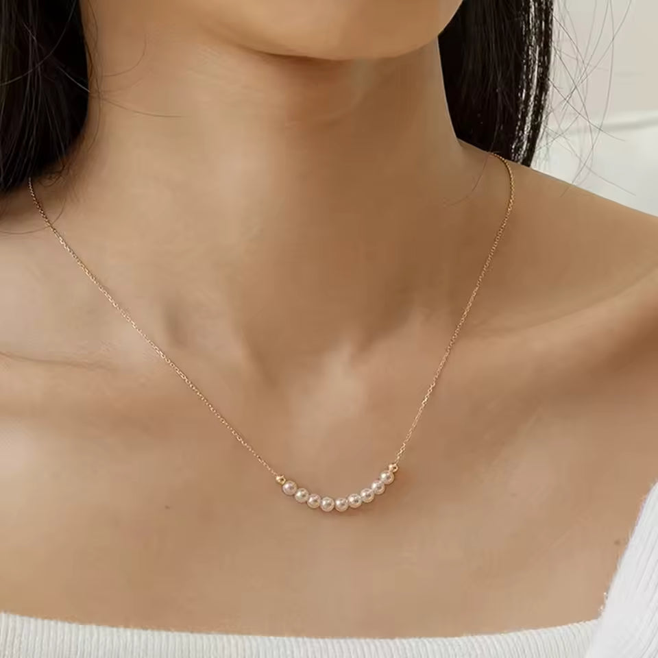 Elena Pearl Necklace - Natural Freshwater Pearls