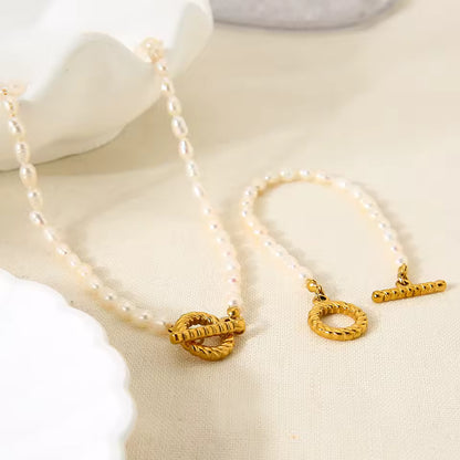 Elena Baroque Pearl Set 18K Gold