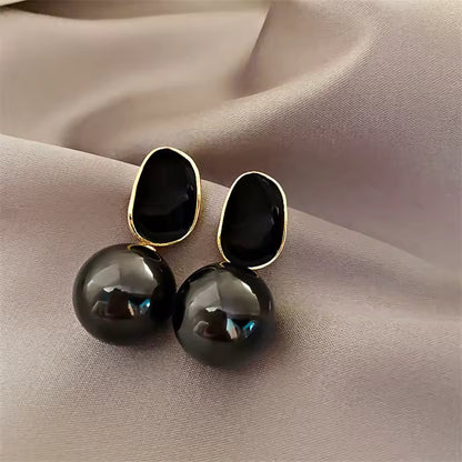 Elena Acrylic Pearl Dangle Earrings