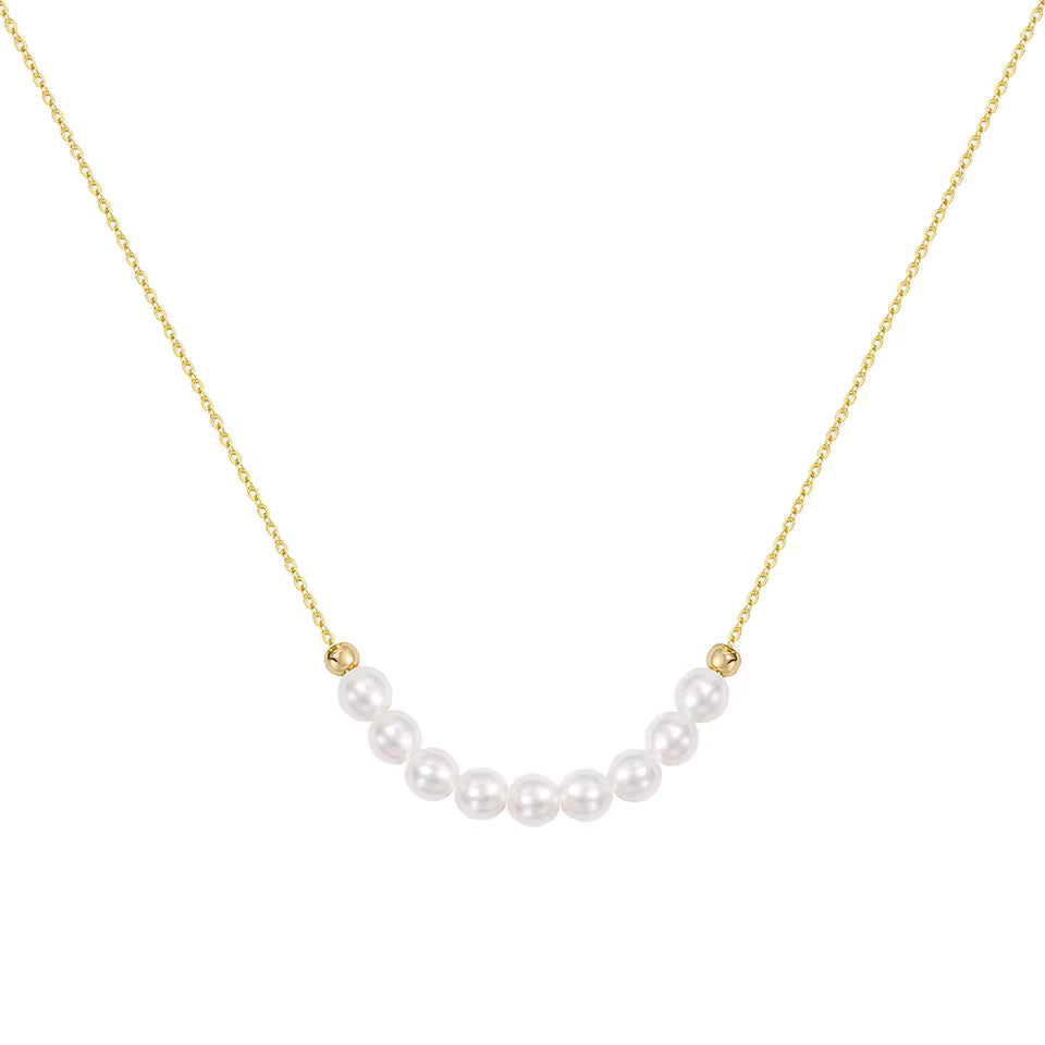 Elena Pearl Necklace - Natural Freshwater Pearls