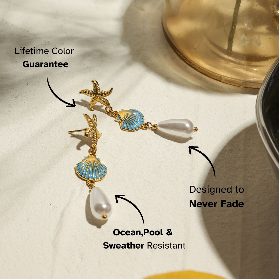 Elena Azure Shore Earrings