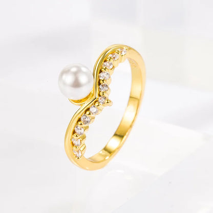 Anillos de perlas de moda, joyería de plata 925 con piedras preciosas de circón, accesorios, anillo de dedo para mujer, regalo de compromiso de boda, venta al por mayor