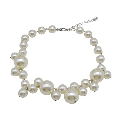 Elena Pearl Cluster Necklace