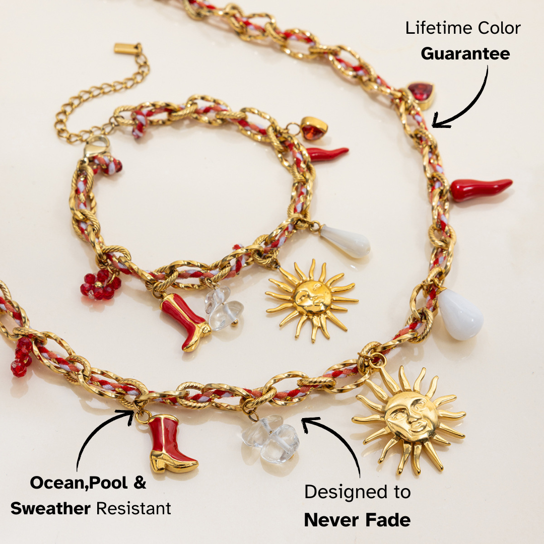 Elena Sunburst Fiesta Charm Bracelet