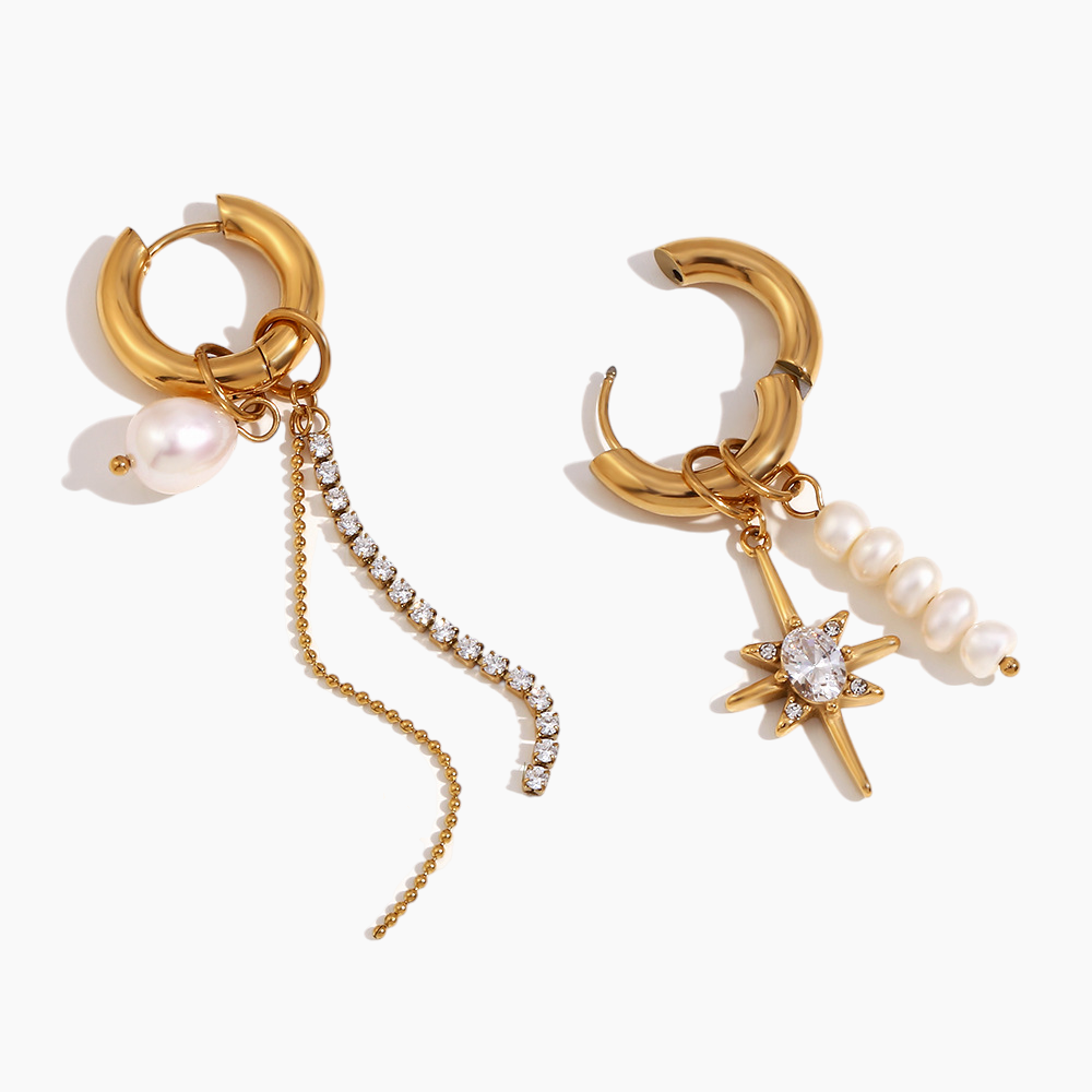 Elena Celestial Pearl Earrings