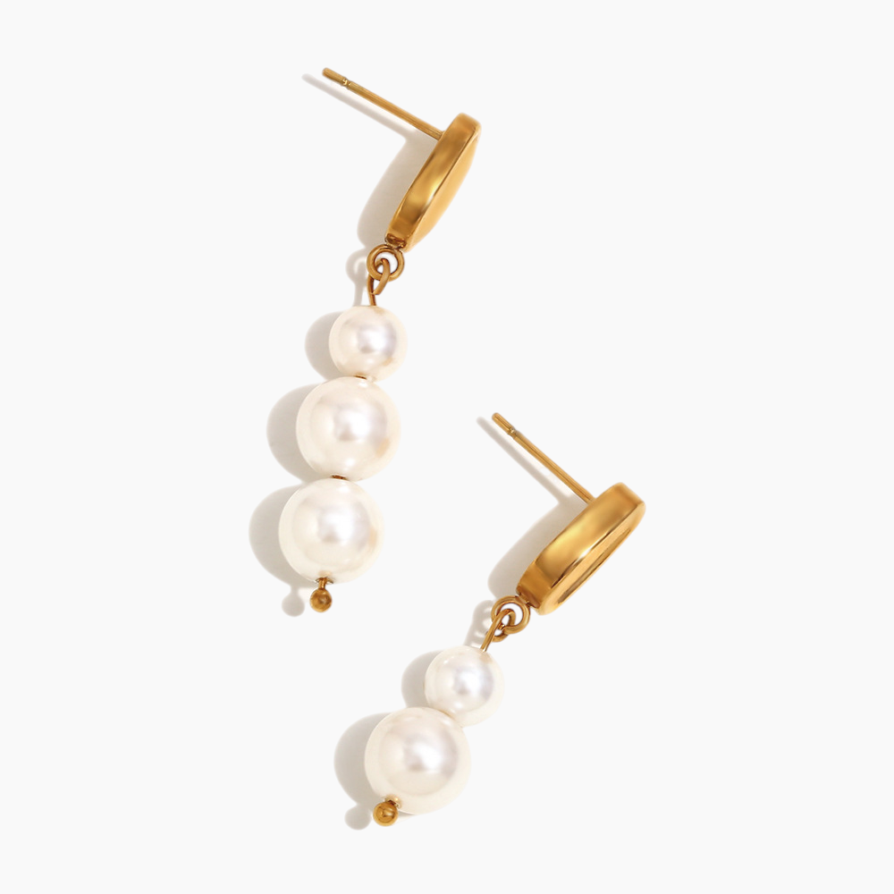 Elena Celeste Pearl Drop Earrings