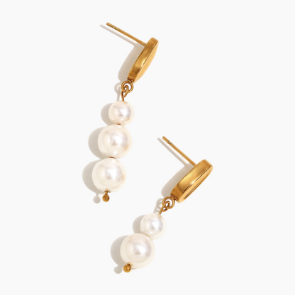 Elena Celeste Pearl Drop Earrings