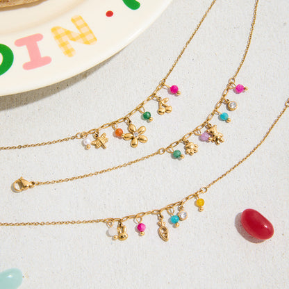 Elena Bloomy Garden Charm Bracelet