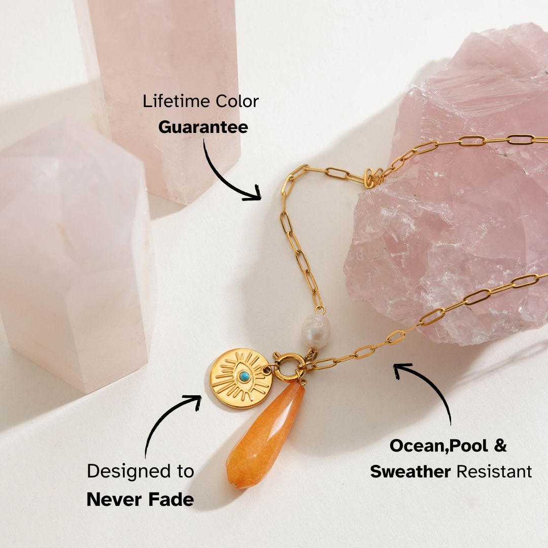 Elena Sunset Talisman Necklace