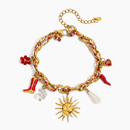 Elena Sunburst Fiesta Charm Bracelet