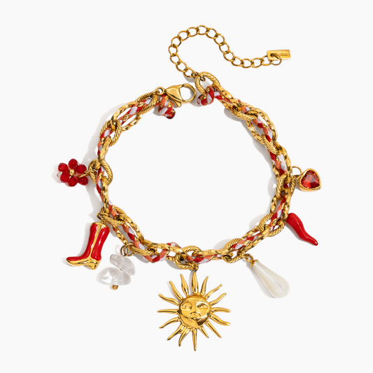 Elena Sunburst Fiesta Charm Bracelet